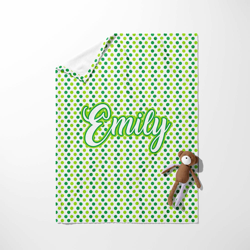 Green Dotty Dreams Blanket