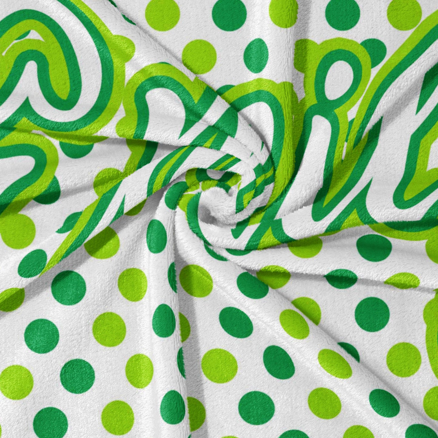 Green Dotty Dreams Blanket