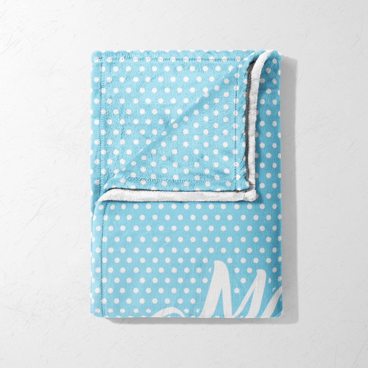 Sky Blue Dotty Dreams Blanket
