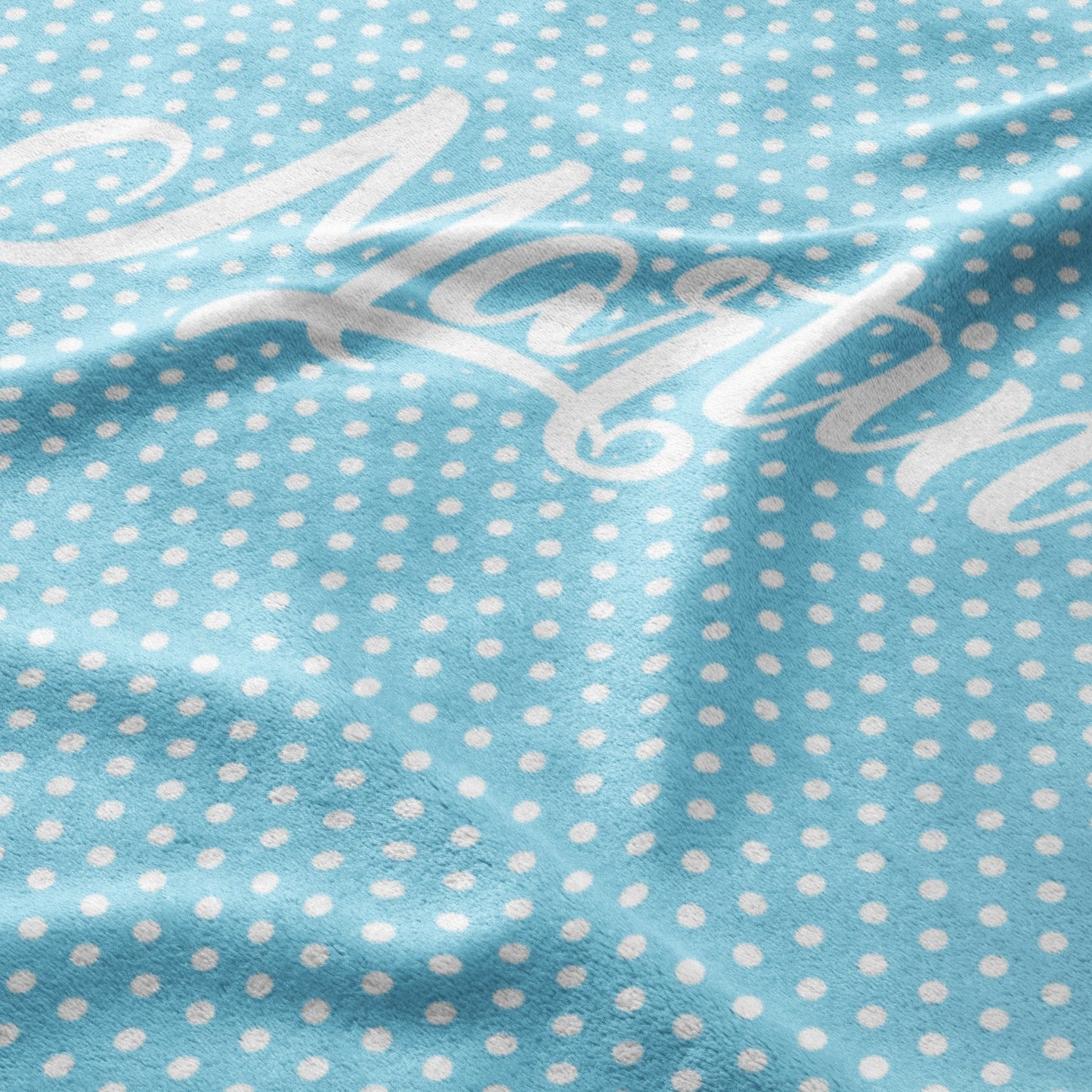 Sky Blue Dotty Dreams Blanket