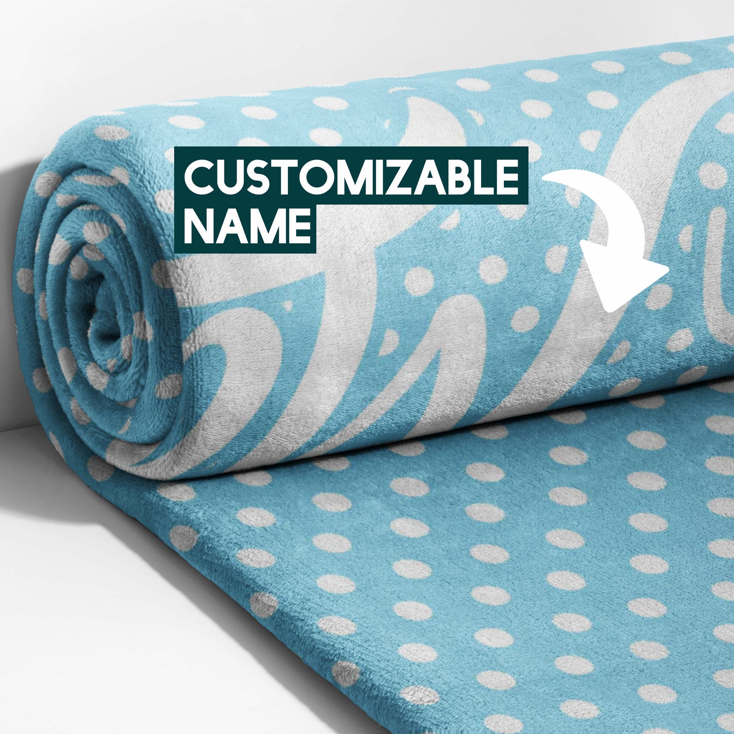 Sky Blue Dotty Dreams Blanket
