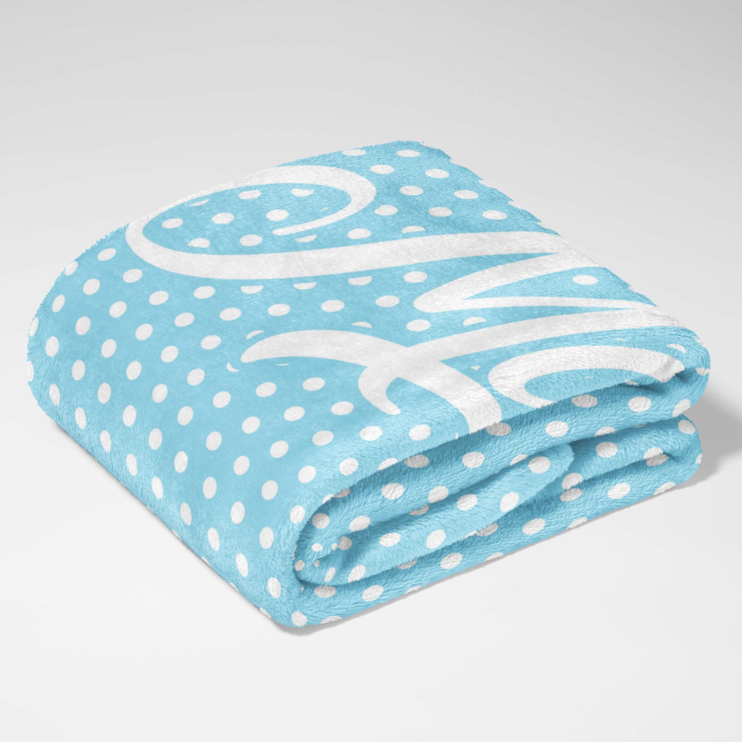Sky Blue Dotty Dreams Blanket