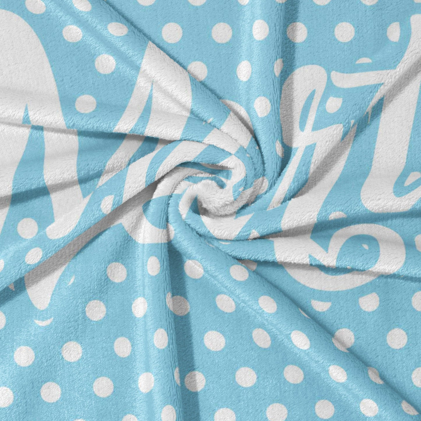 Sky Blue Dotty Dreams Blanket