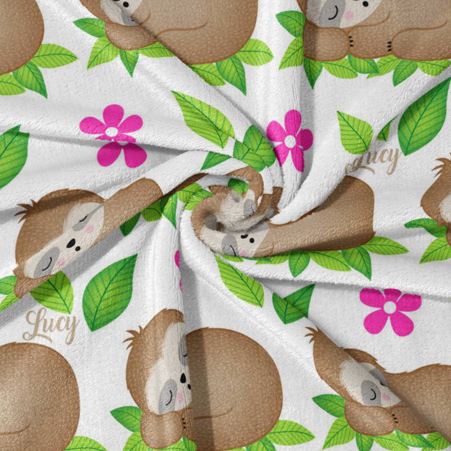 Sloth & Blossom Dreams Blanket