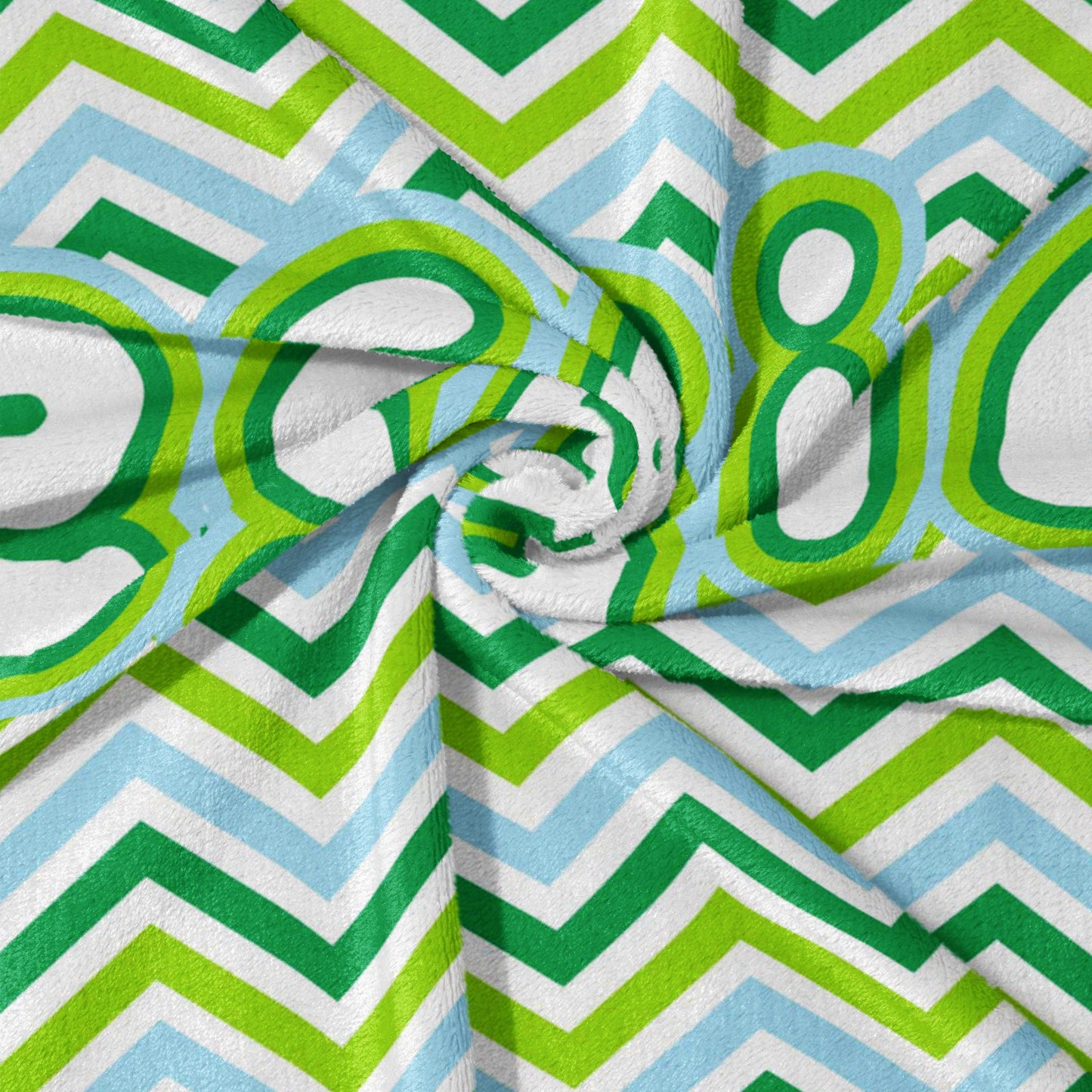 Green Zig Zag Zoom Blanket