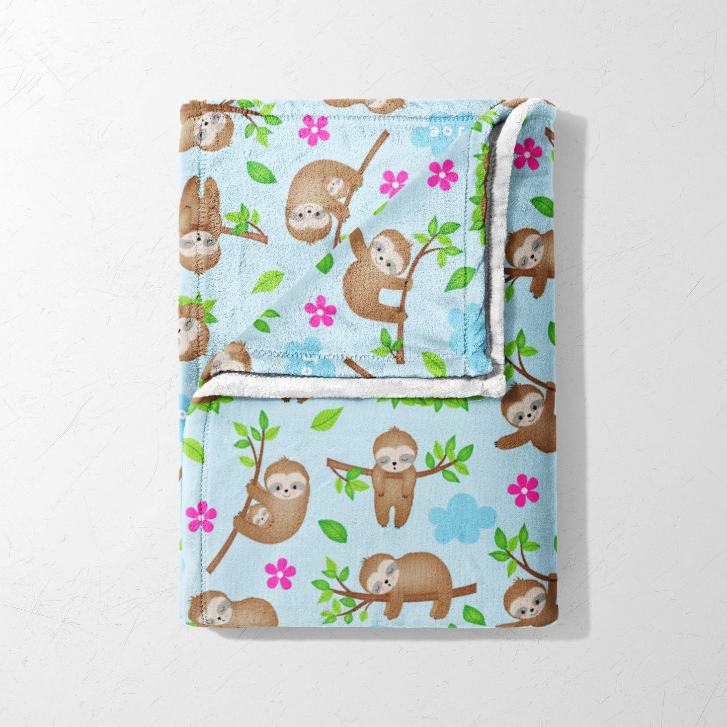 Sloth Garden Dreams Blanket