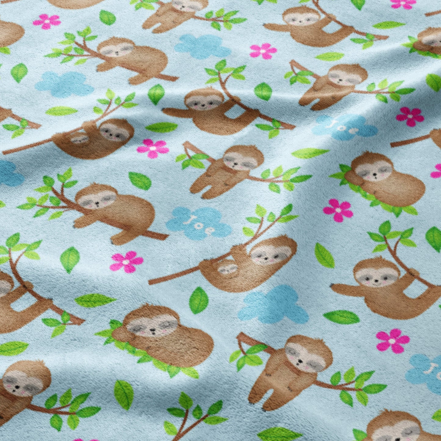 Sloth Garden Dreams Blanket