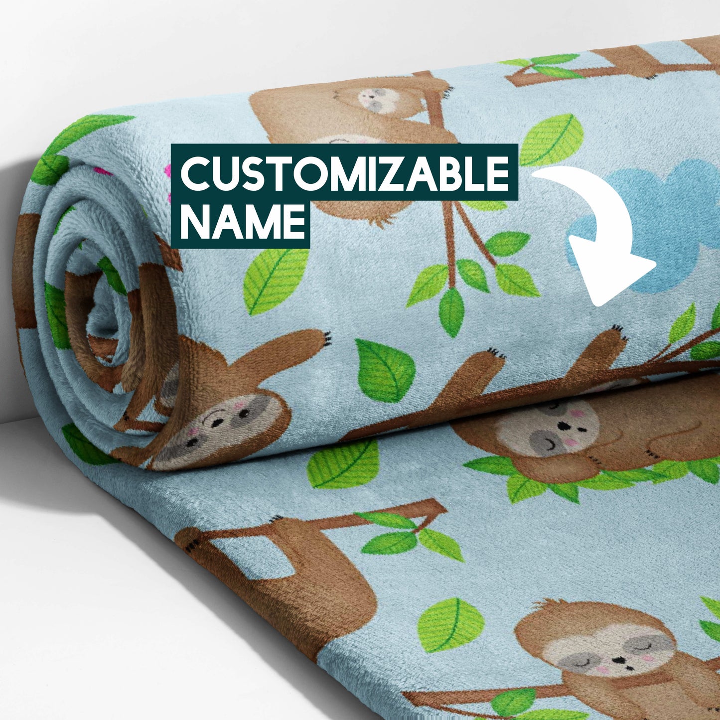 Sloth Garden Dreams Blanket