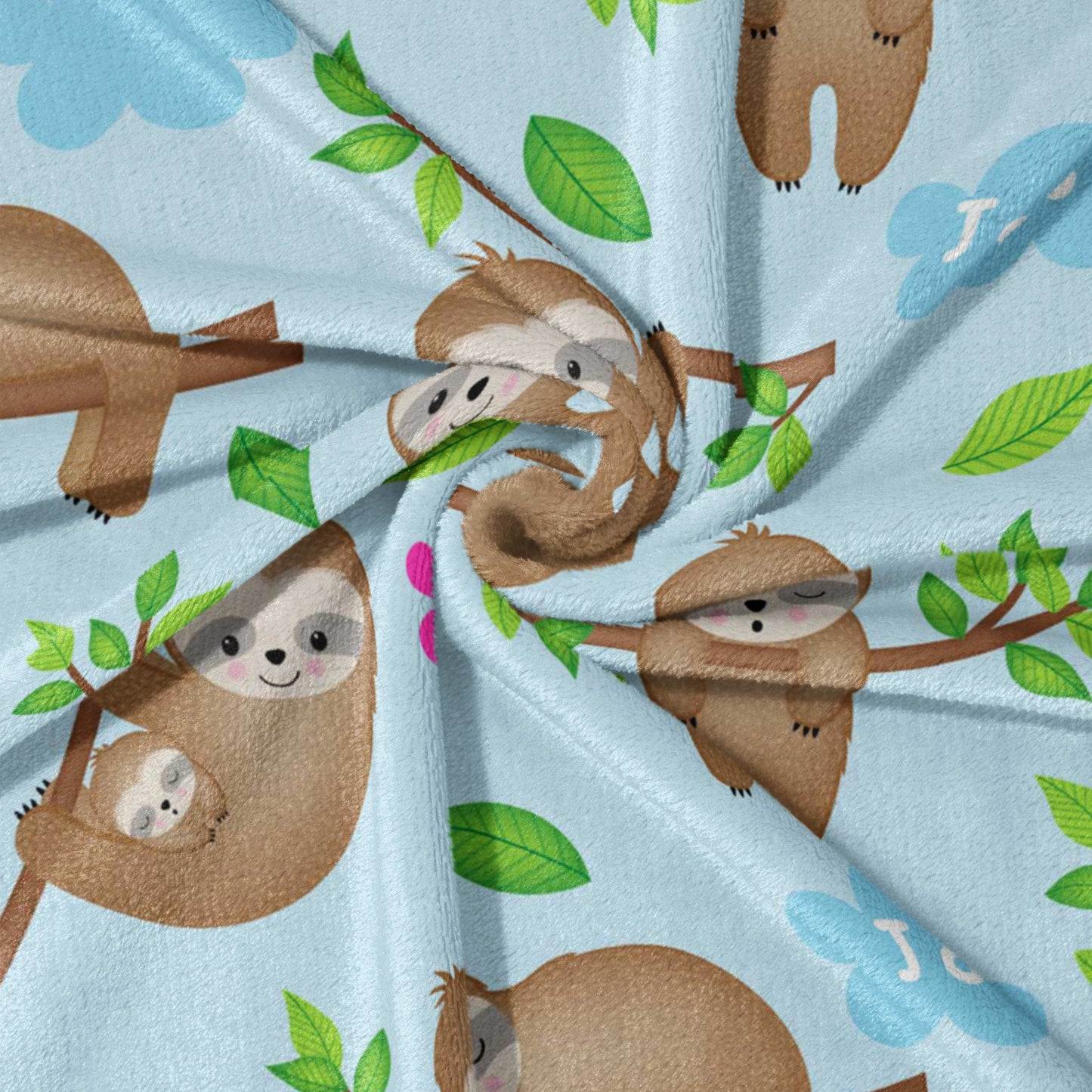 Sloth Garden Dreams Blanket