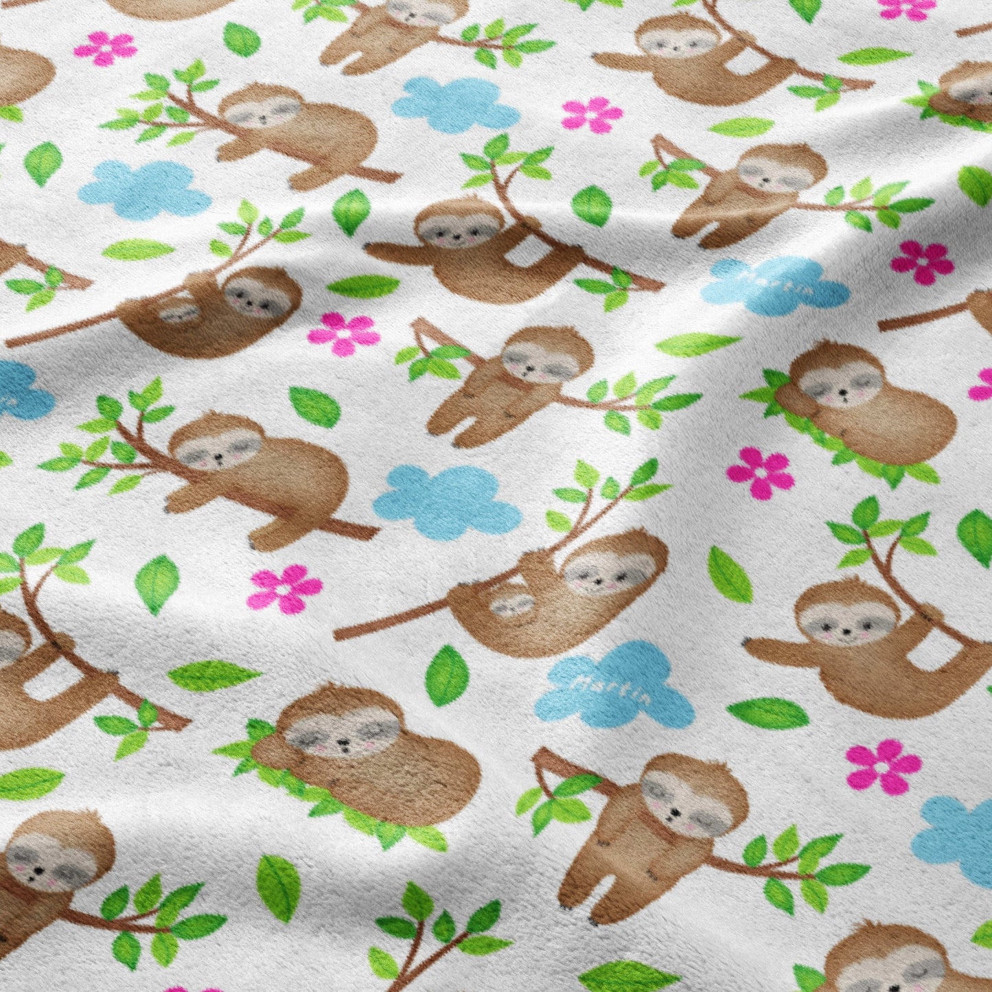 Sloth & Bloom Cuddle Blanket
