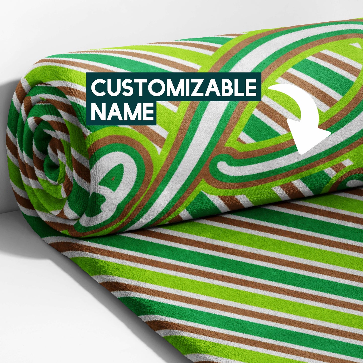 Striped Candy Swirl Blanket