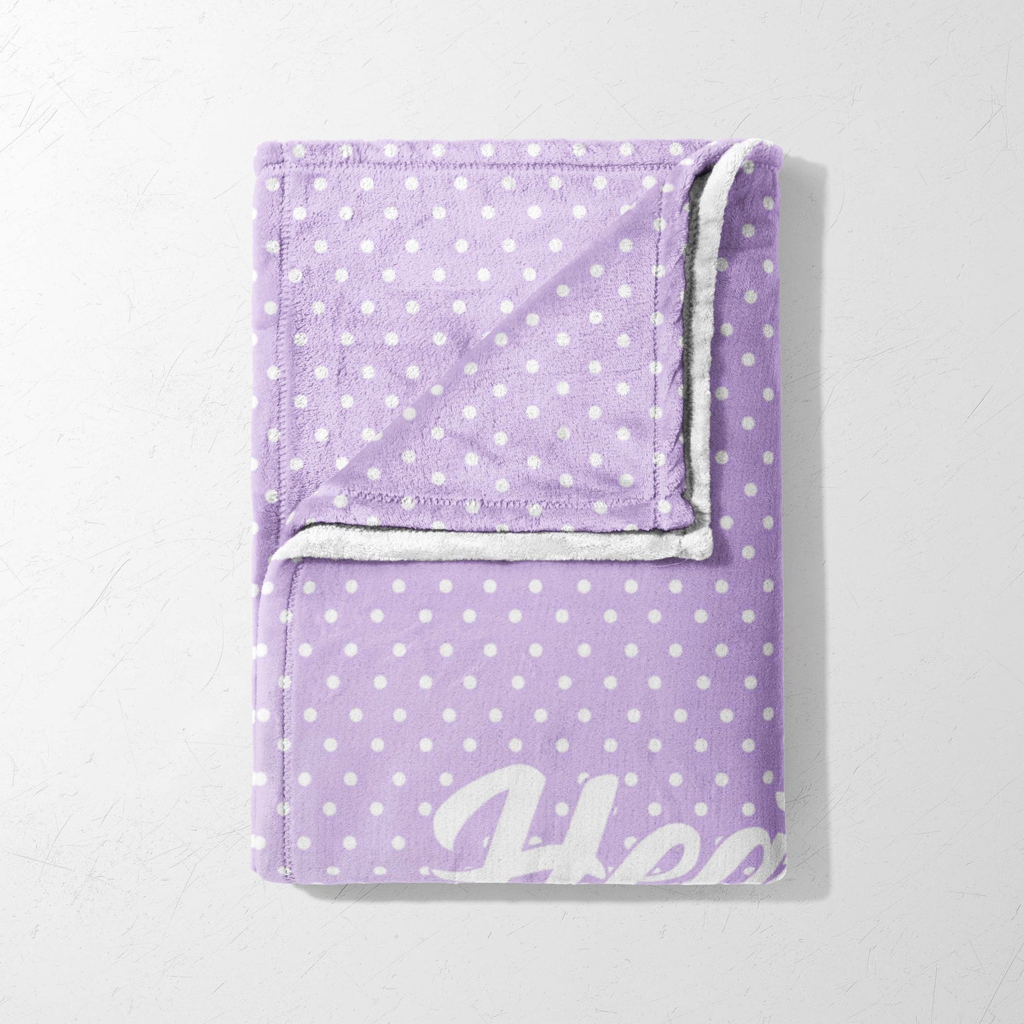 Lavender Dotty Dreams Blanket