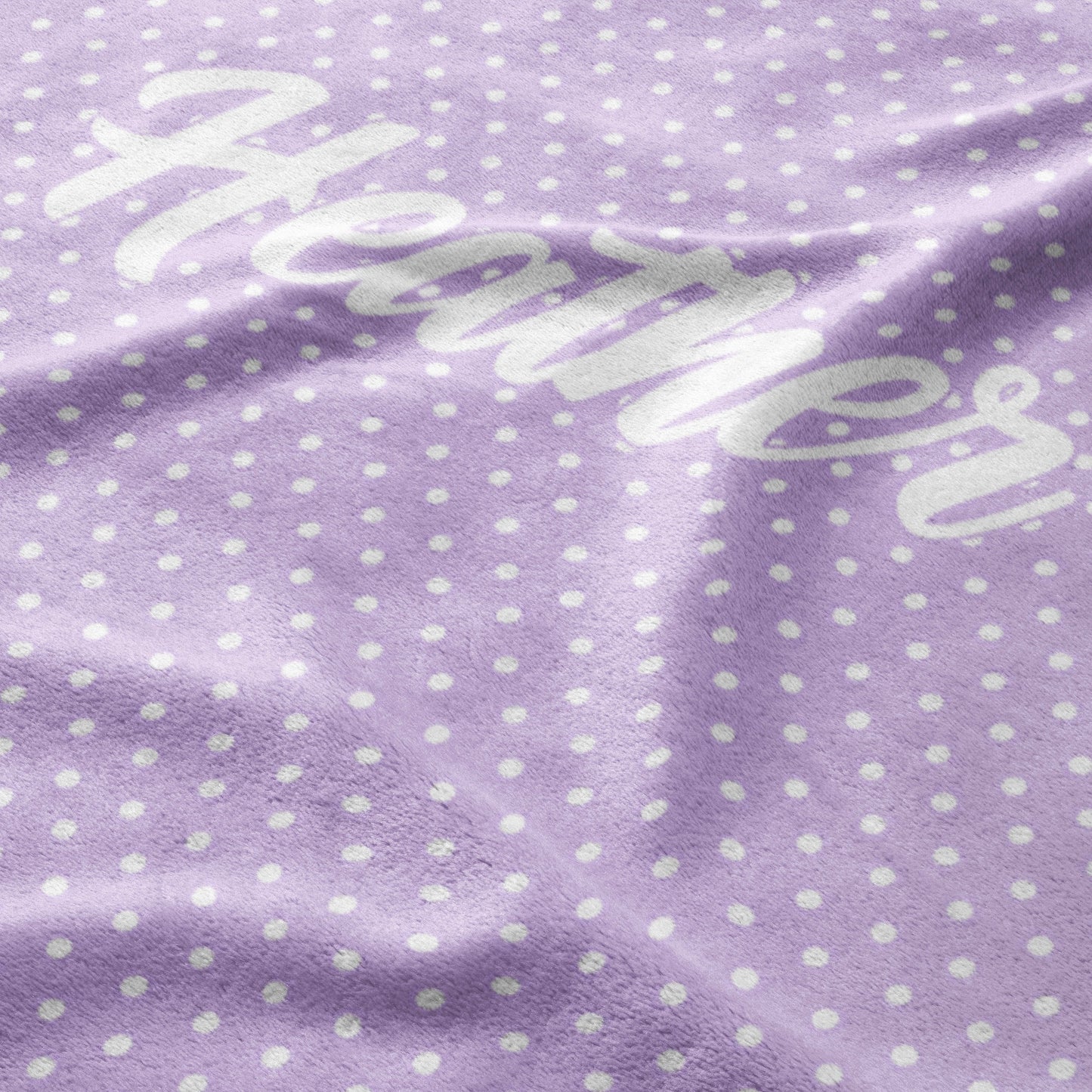 Lavender Dotty Dreams Blanket
