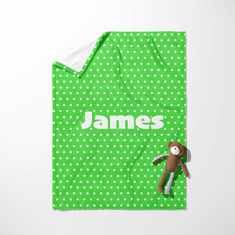 Lime Dot Delight Blanket