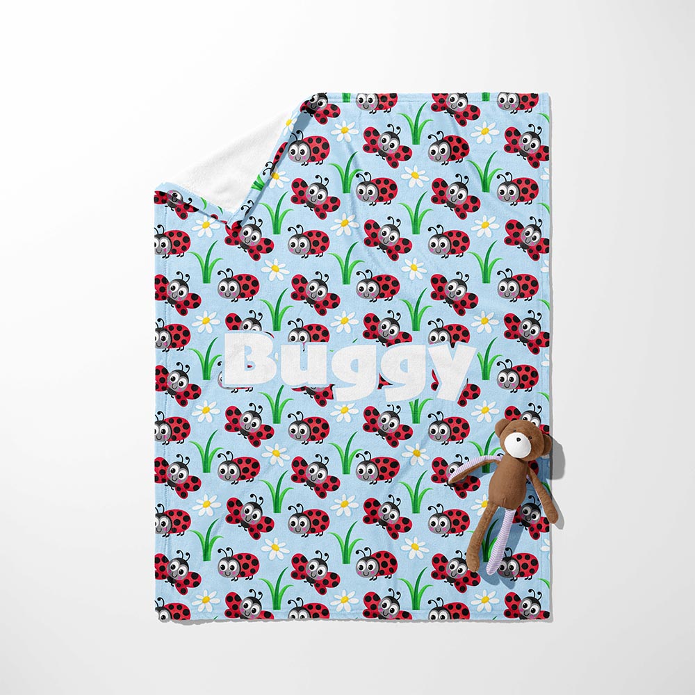 Ladybug Garden Giggles Blanket