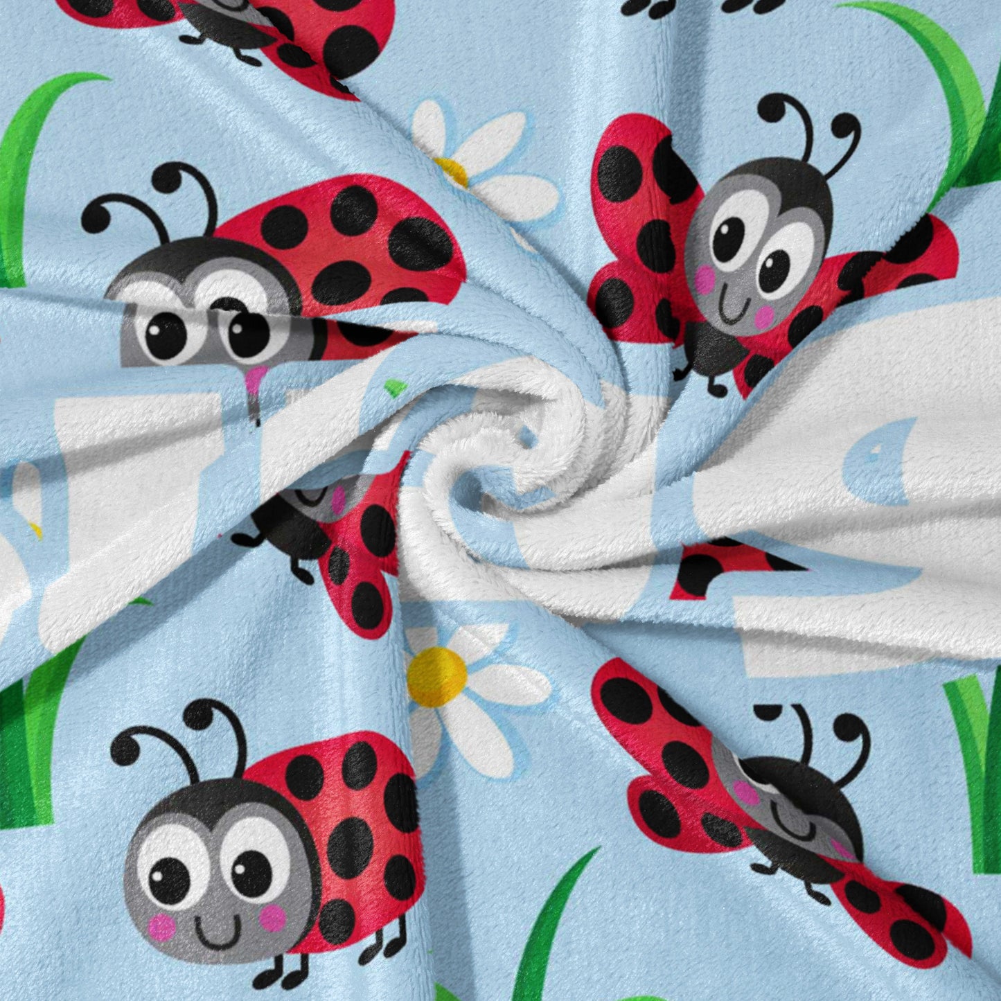 Ladybug Garden Giggles Blanket
