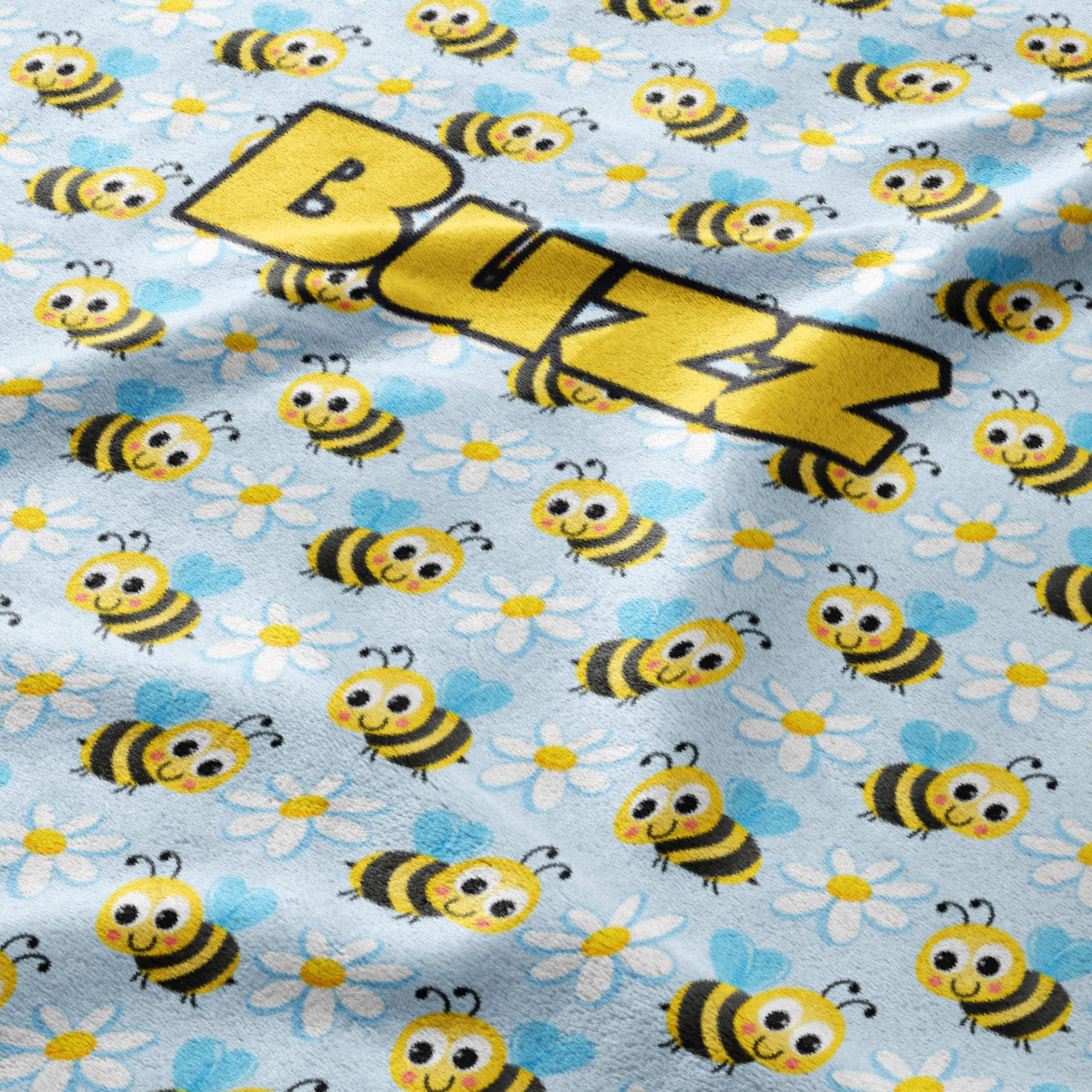 Busy Bee Blooms Blanket