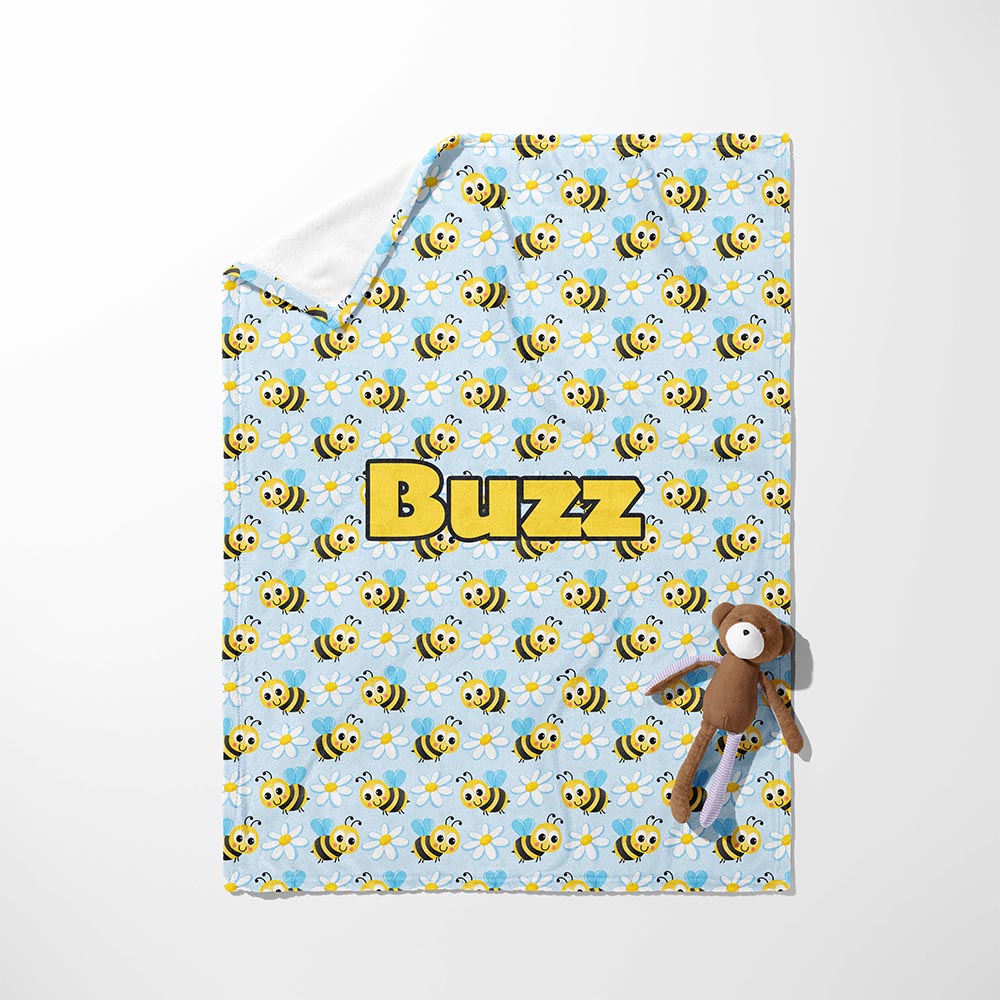 Busy Bee Blooms Blanket