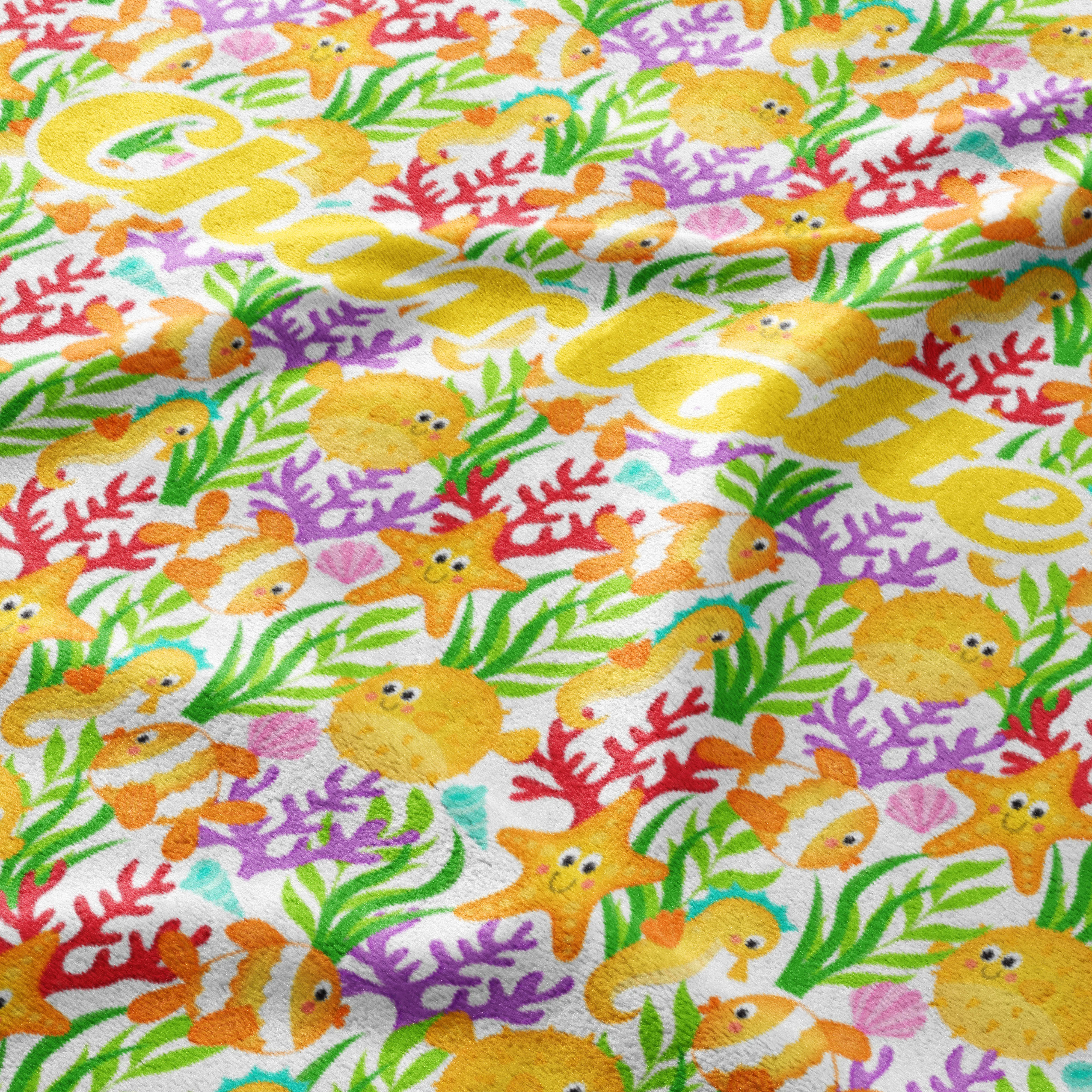 Coral Cove Cuddle Blanket