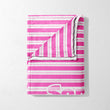 Pink Stripey Snuggles Blanket