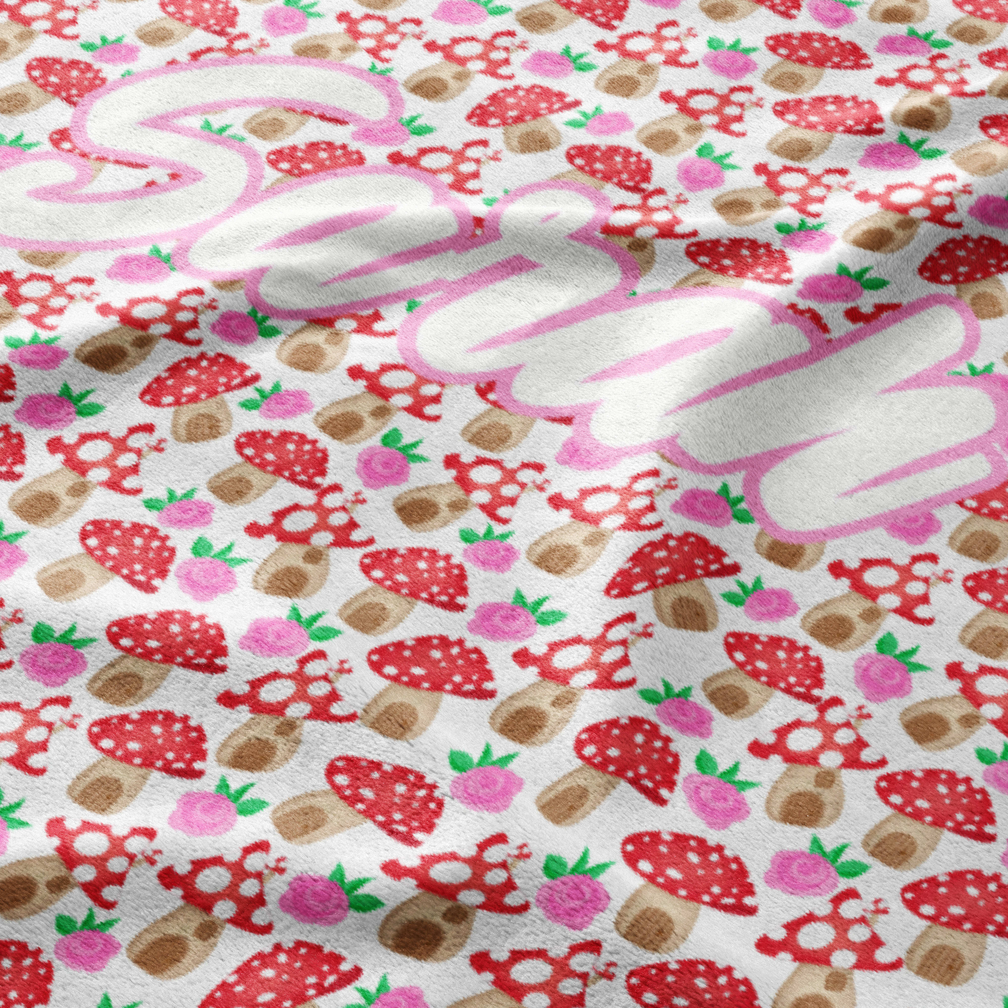 Mushroom Meadow Snuggle Blanket