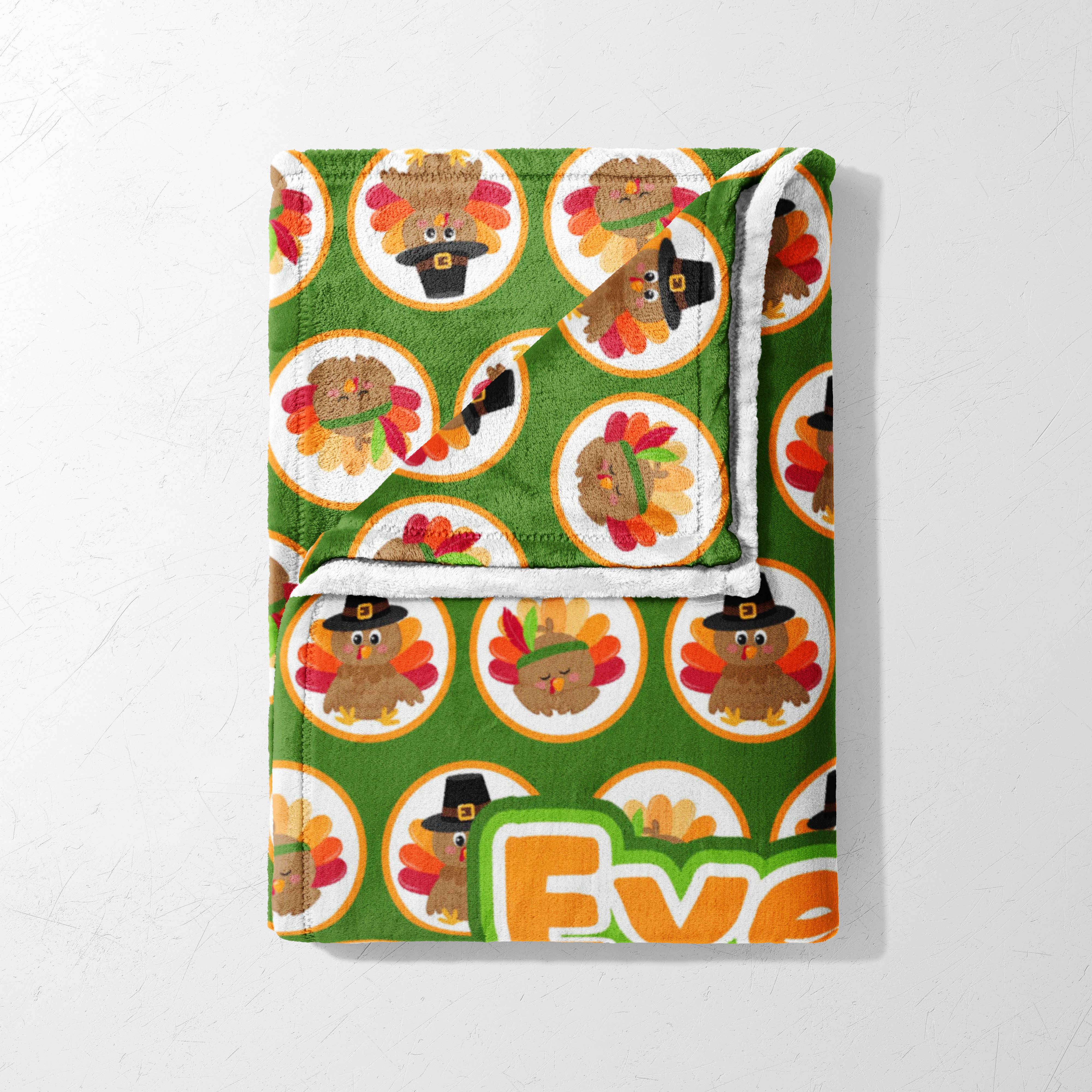 Turkey Time Circles Blanket