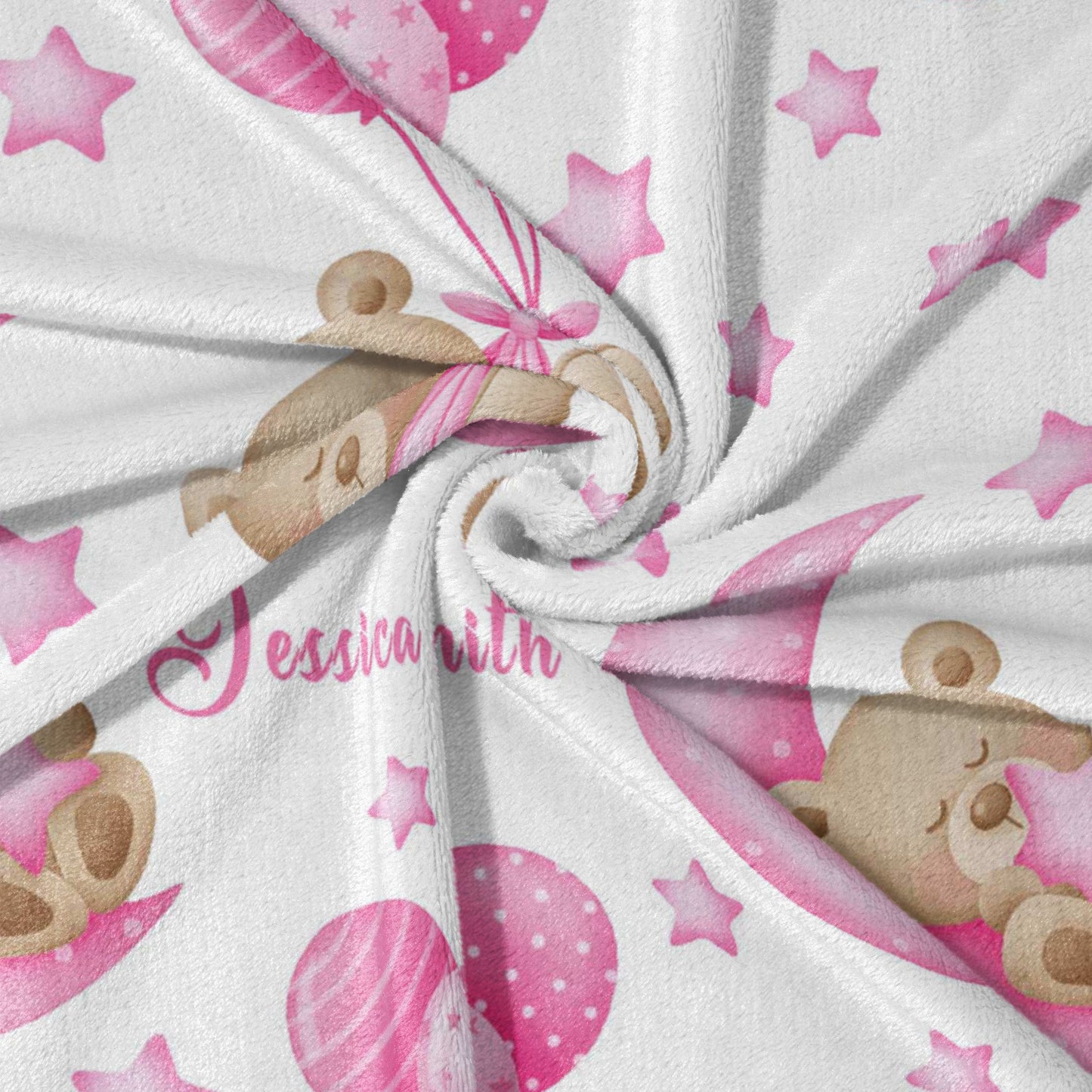 Teddy Moon & Balloon Dreams Blanket