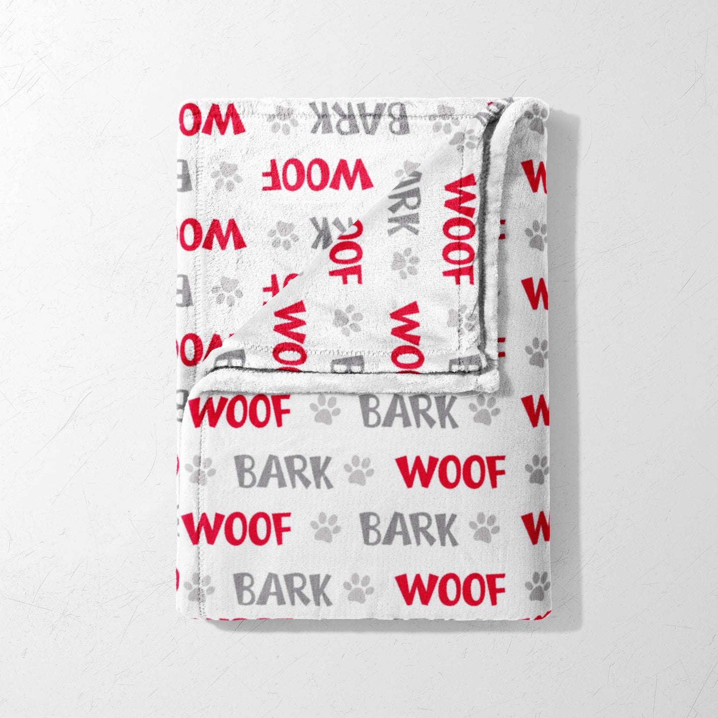 Woof & Bark Paw Print Blanket