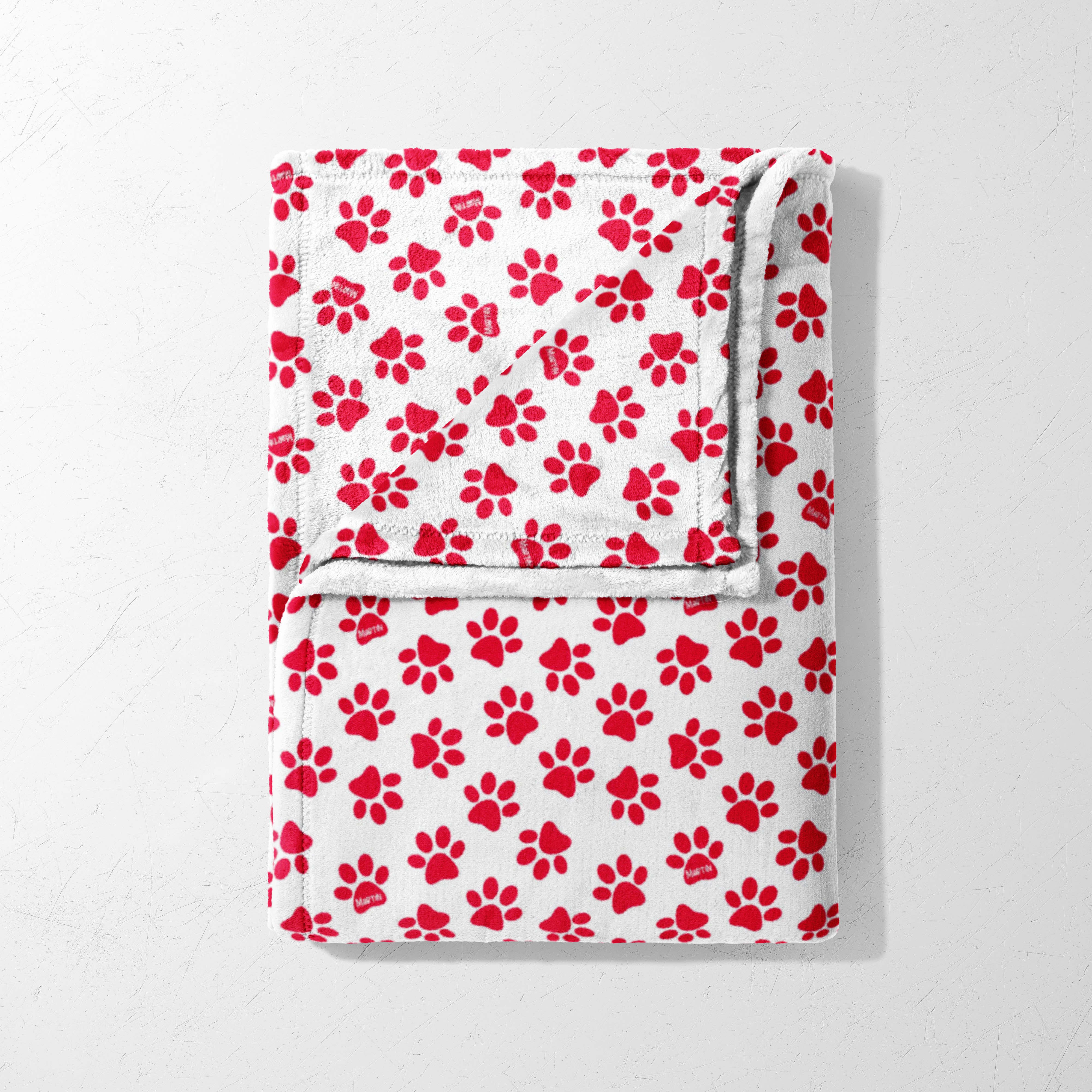 Little Red Paw Parade Blanket