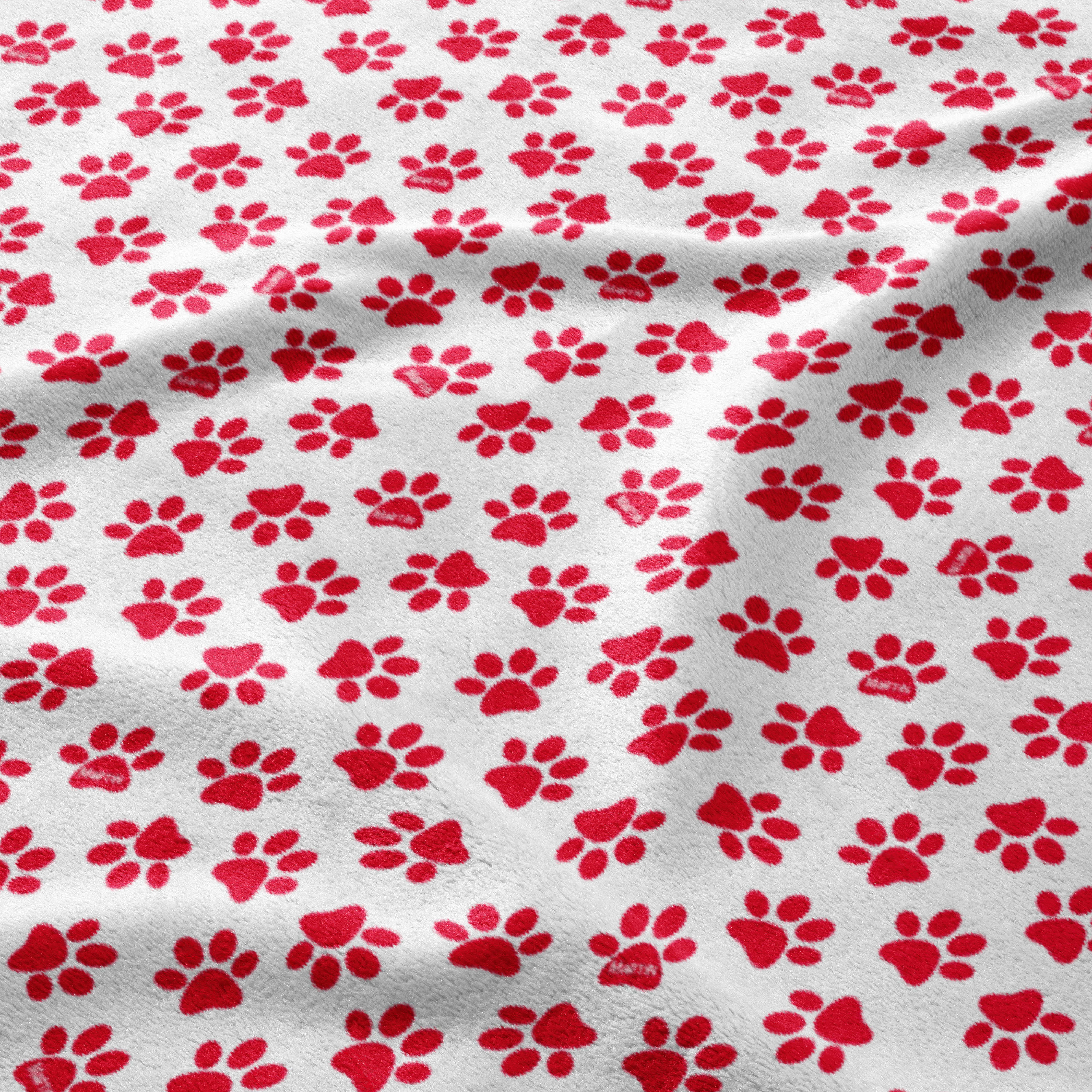 Little Red Paw Parade Blanket