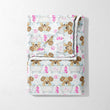Pink Bubbles & Pups Blanket