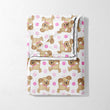 Pink Dots & Dancing Pups Blanket