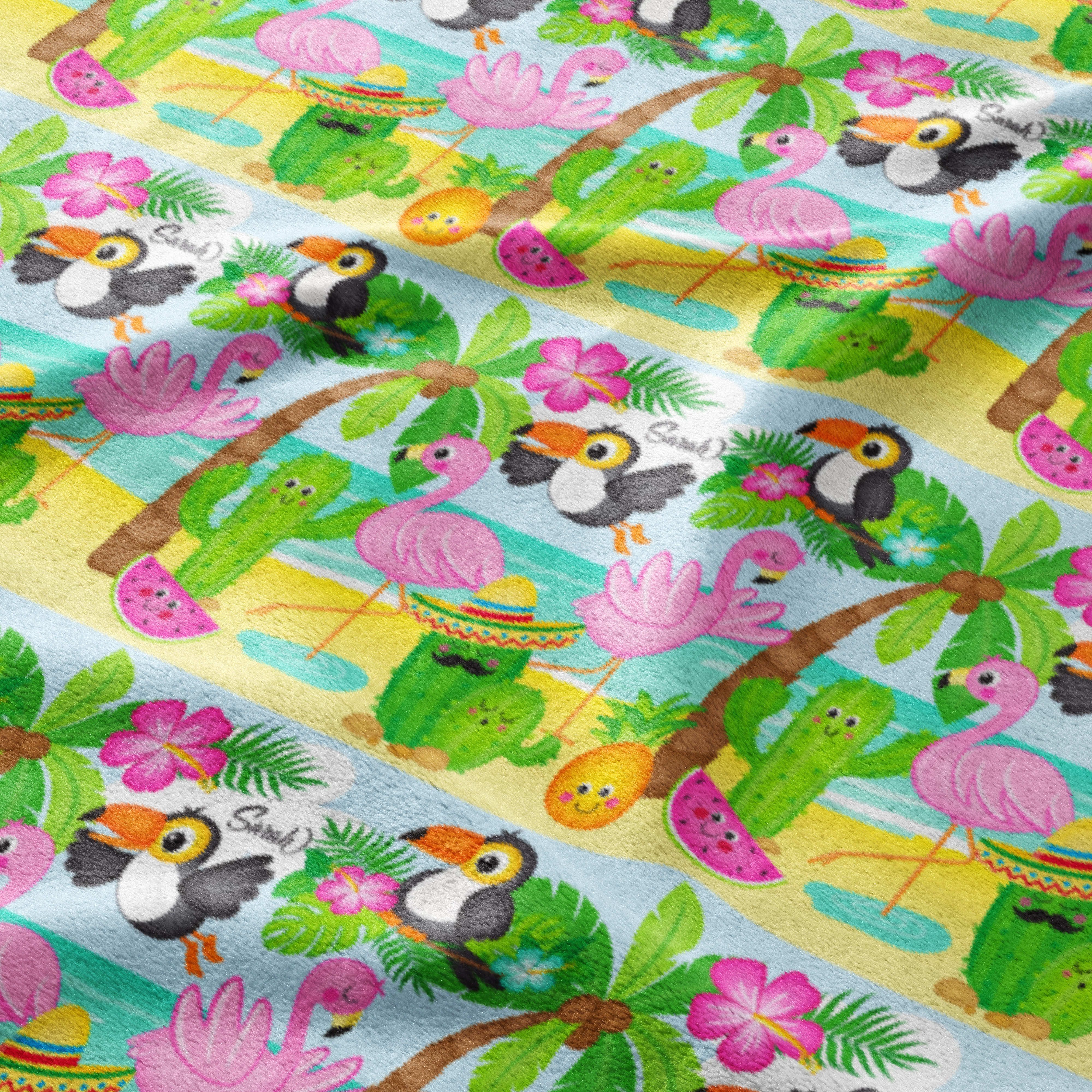Tropical Fiesta Friends Blanket