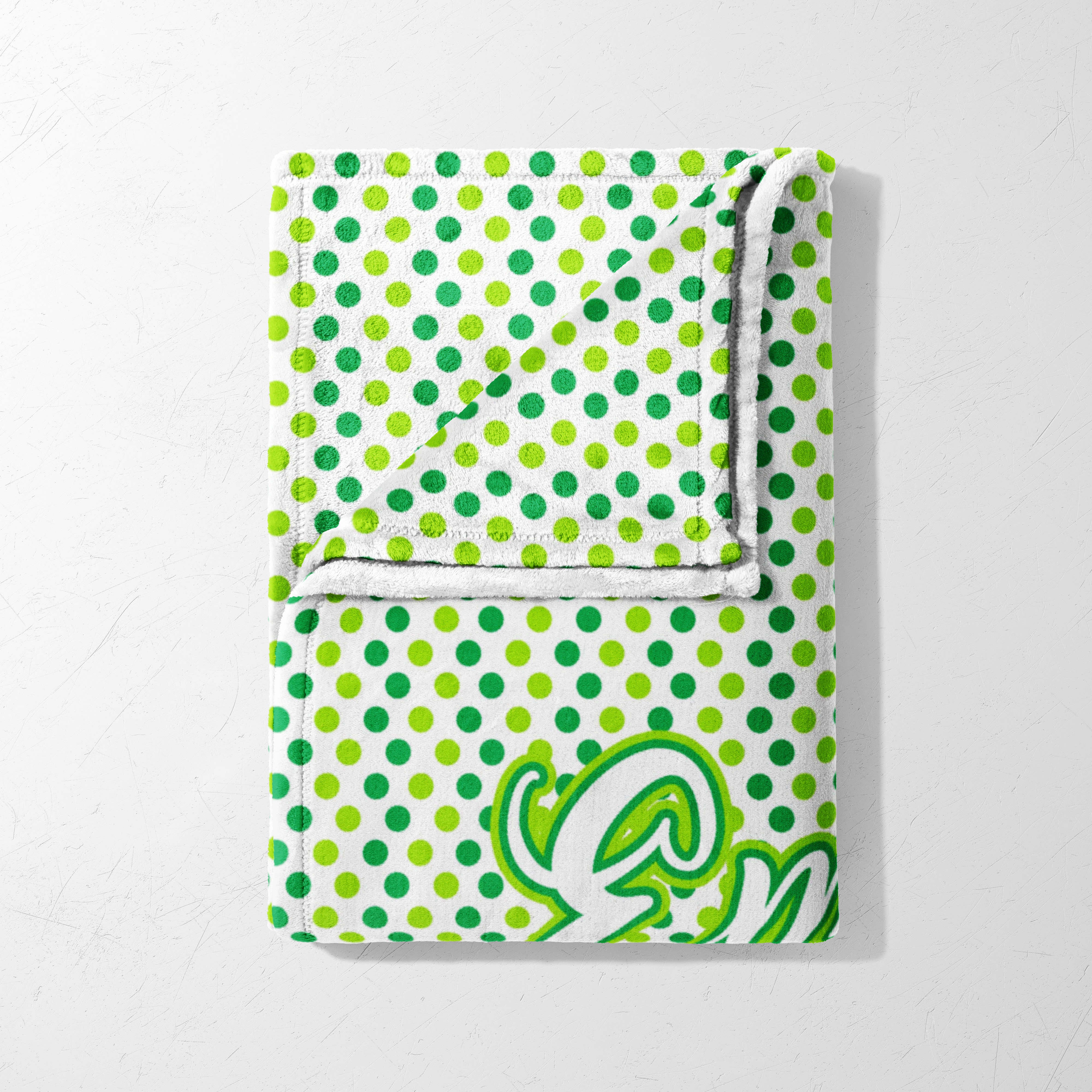 Green Dotty Dreams Blanket