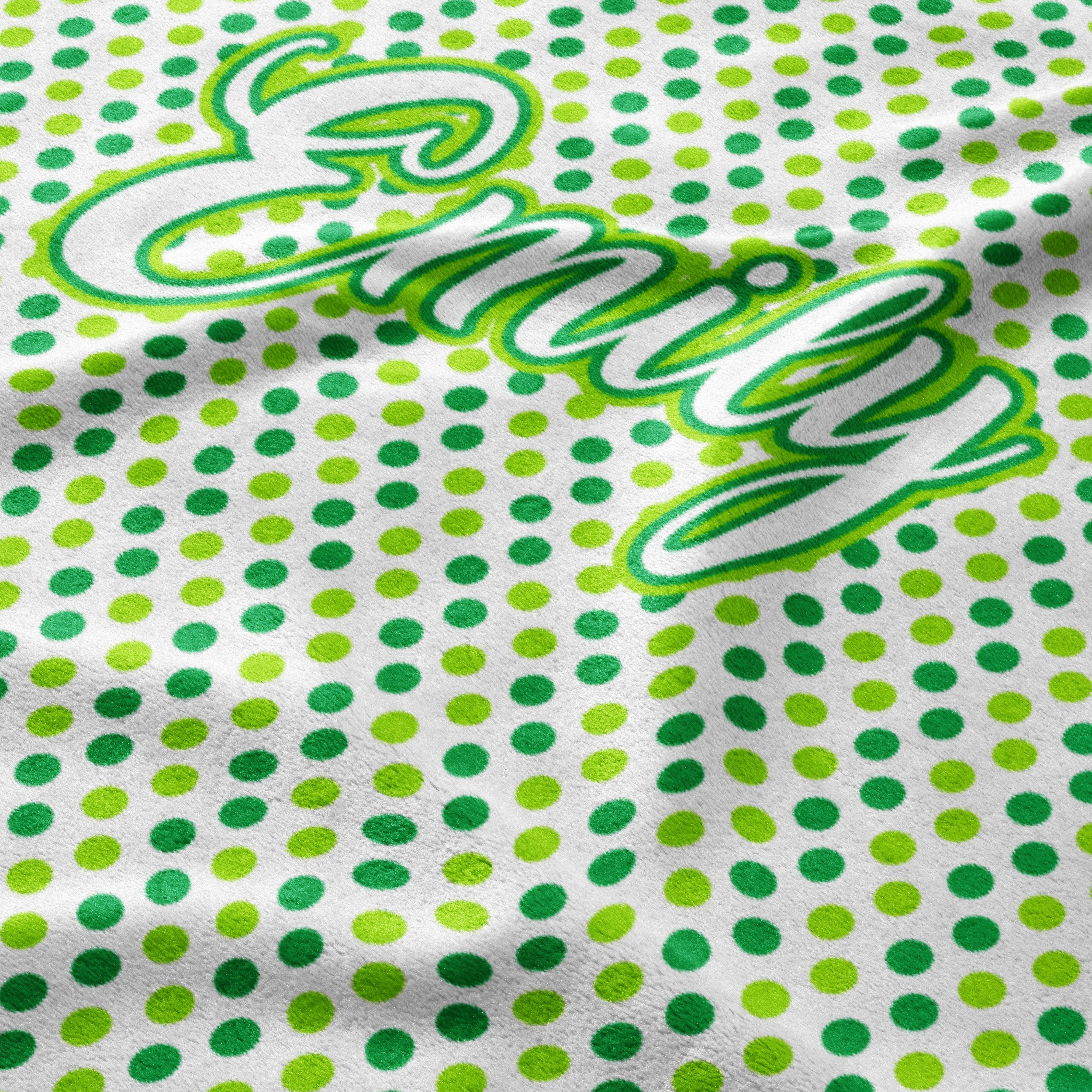 Green Dotty Dreams Blanket