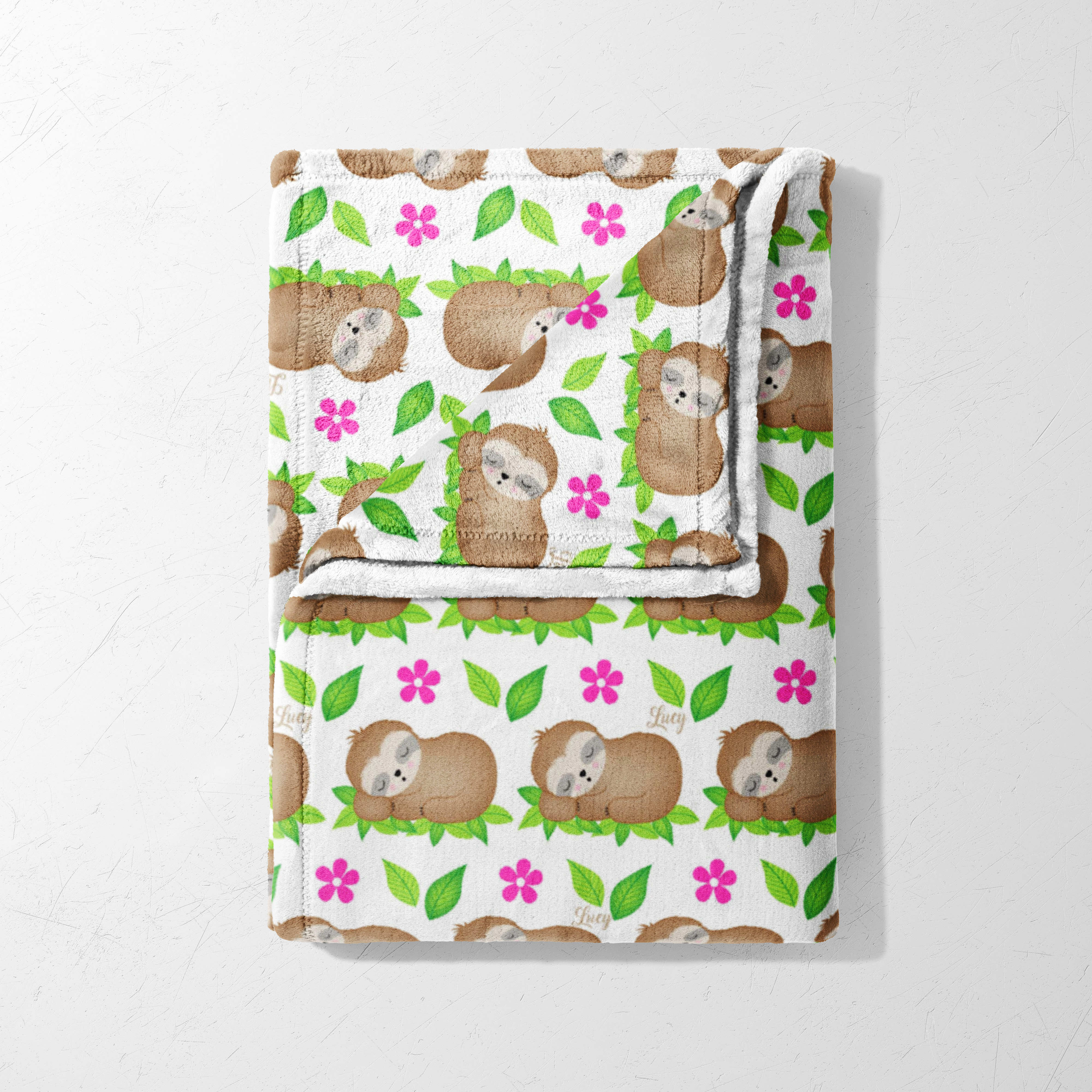 Sloth & Blossom Dreams Blanket