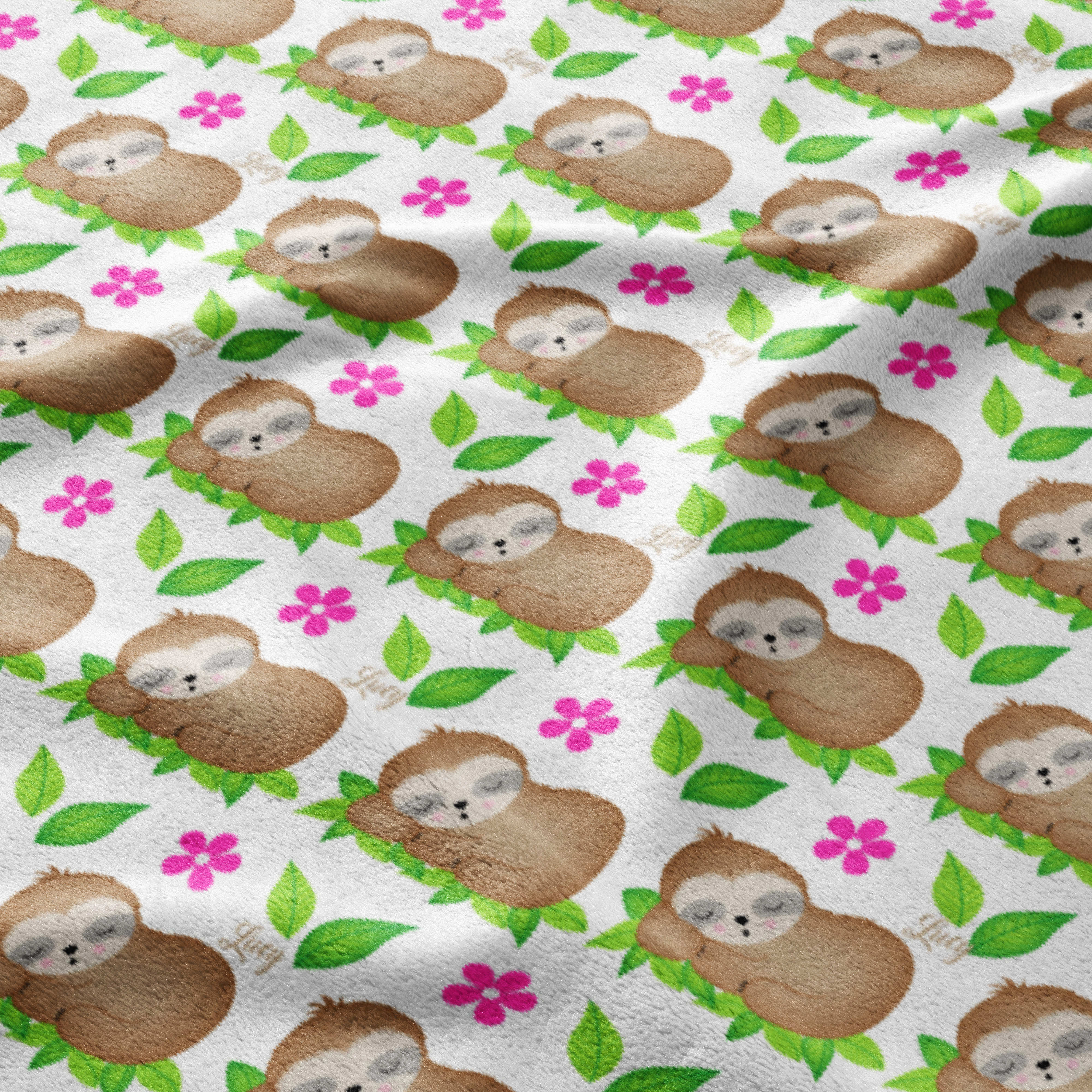 Sloth & Blossom Dreams Blanket