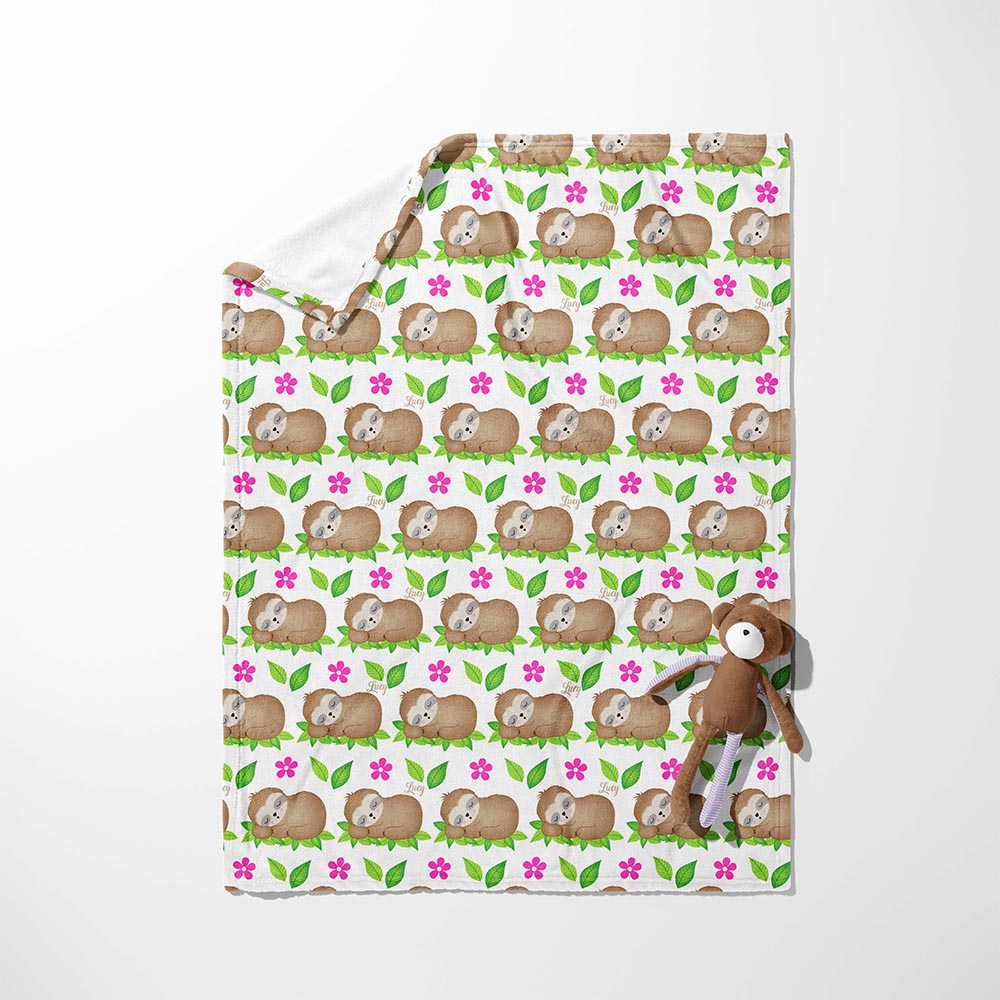Sloth & Blossom Dreams Blanket