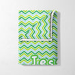 Green Zig Zag Zoom Blanket