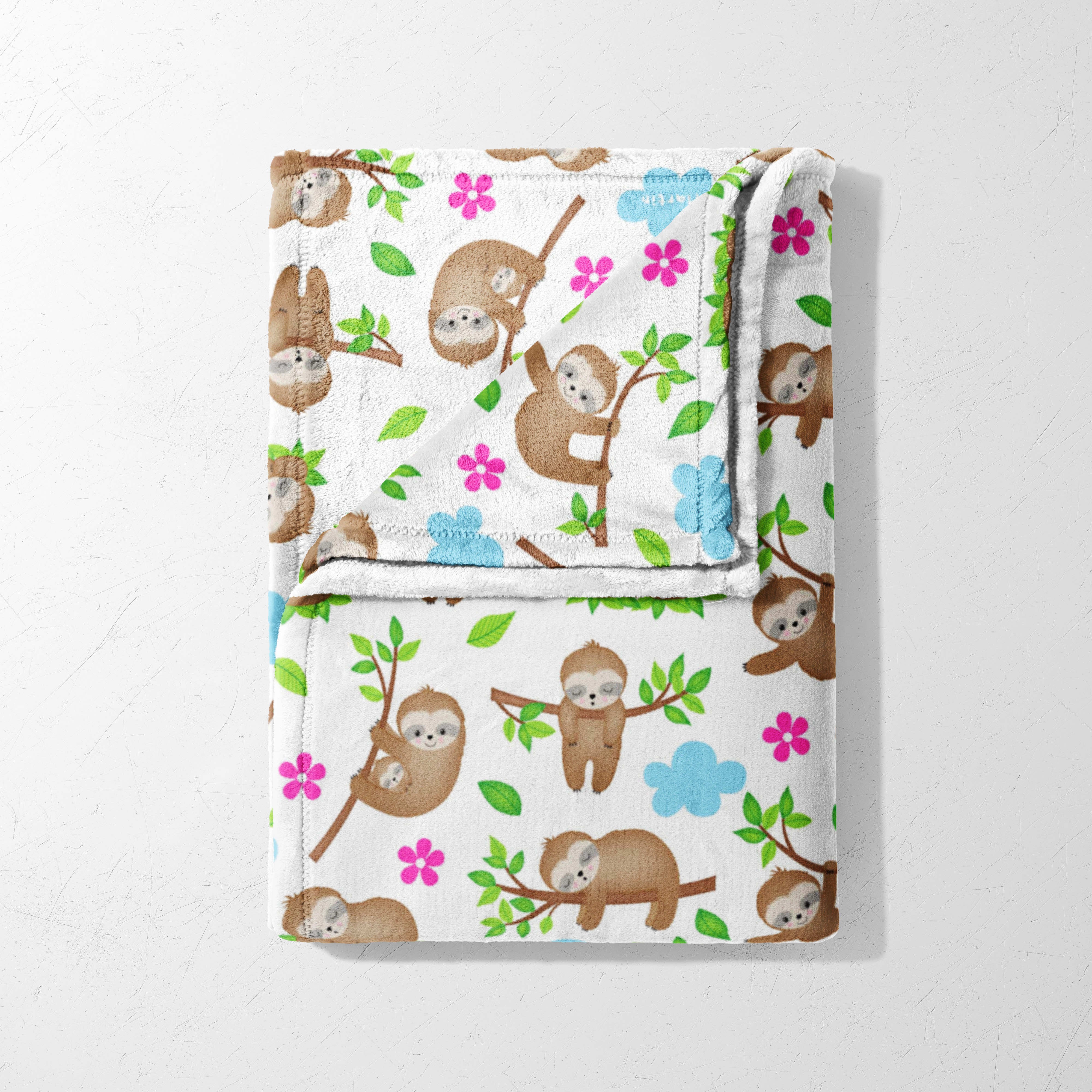 Sloth & Bloom Cuddle Blanket