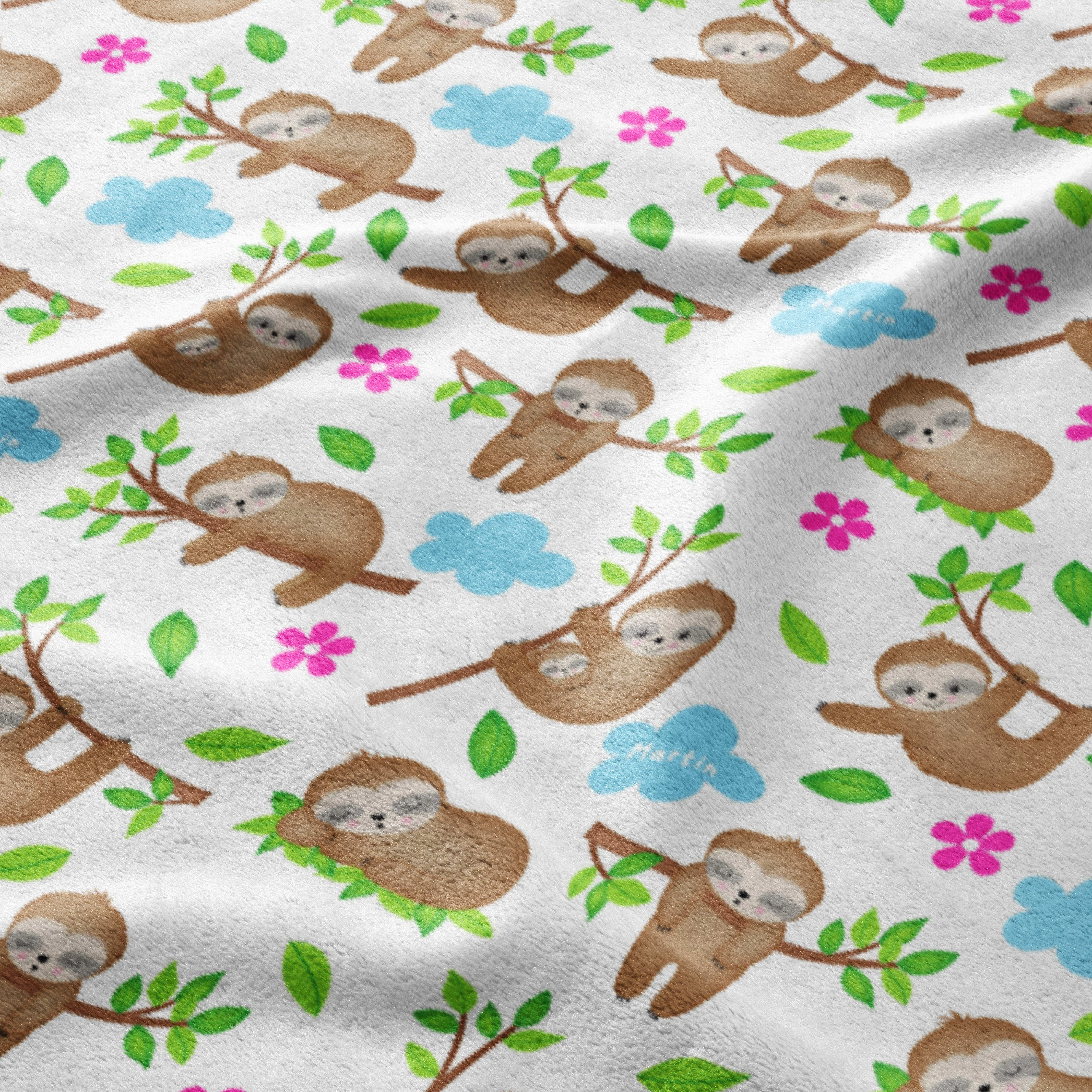 Sloth & Bloom Cuddle Blanket