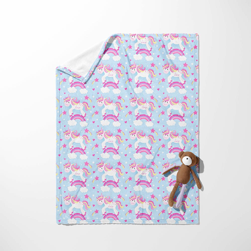 Unicorn Rainbow Romp Blanket