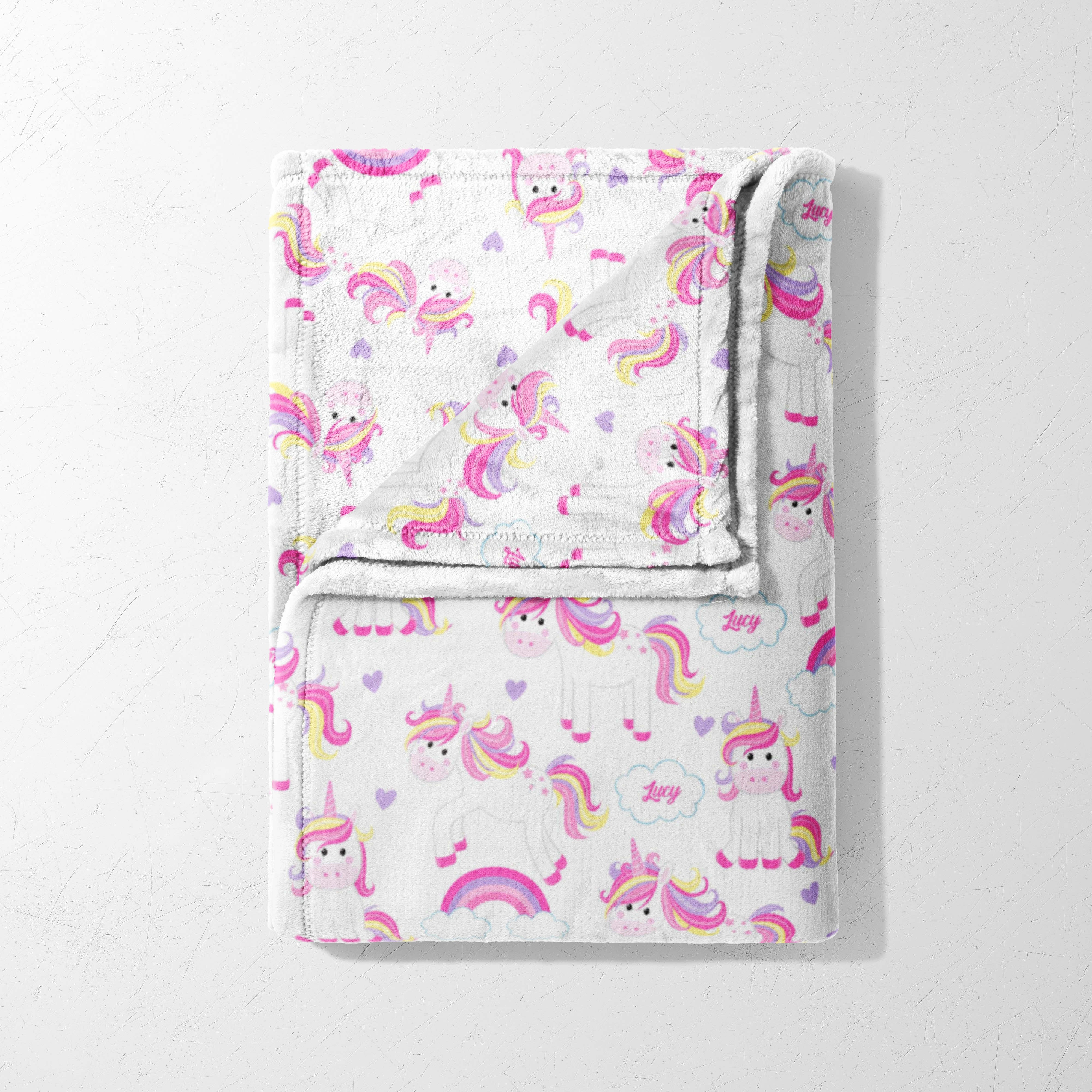 Unicorn Rainbow Parade Blanket