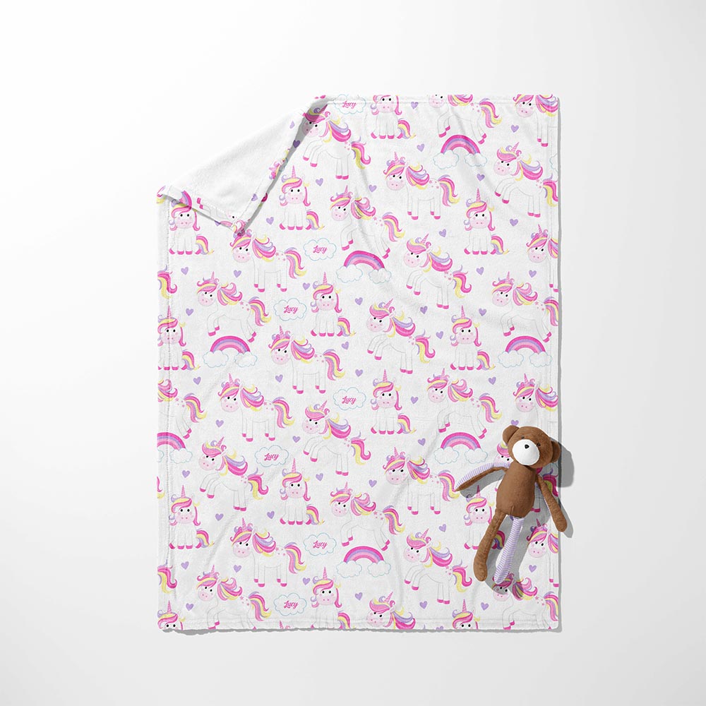 Unicorn Rainbow Parade Blanket