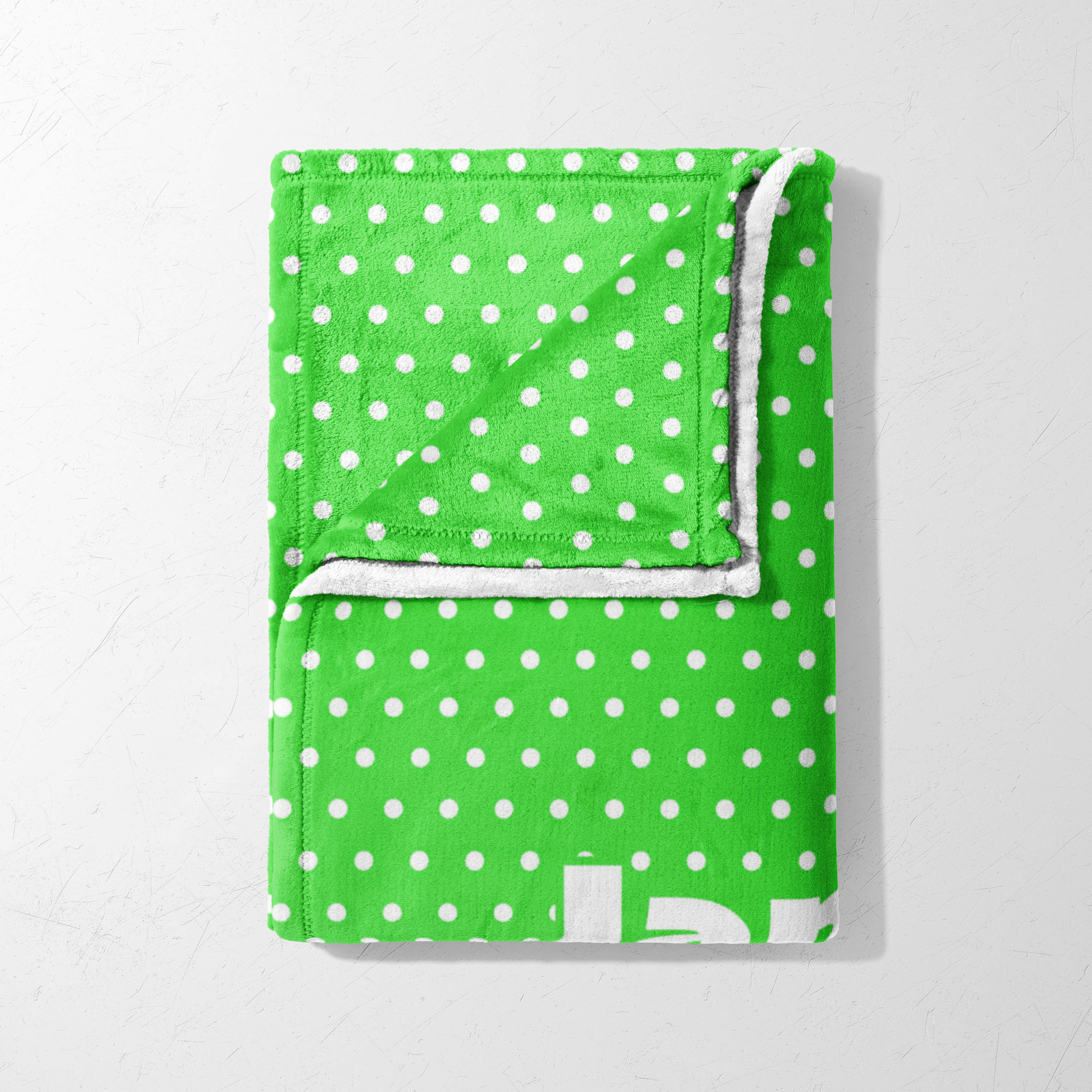 Lime Dot Delight Blanket