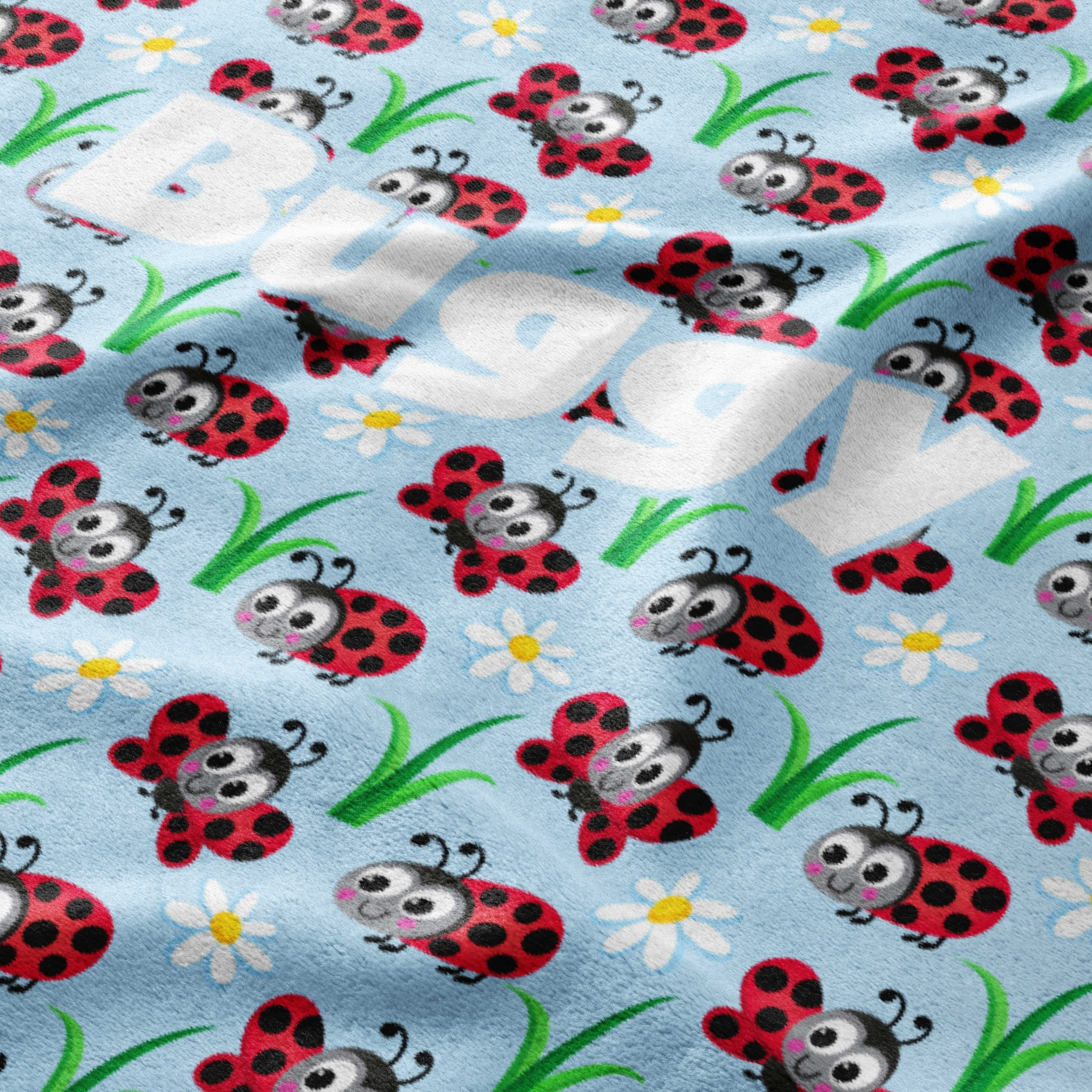 Ladybug Garden Giggles Blanket